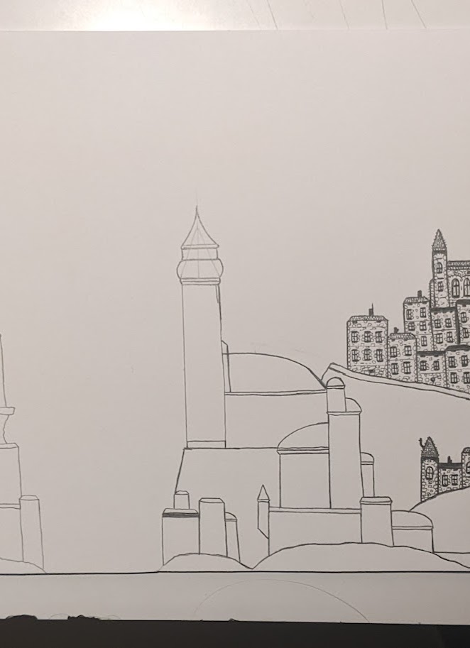 Drawing process — step 2